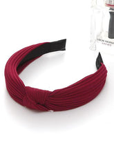 Solid Color Knot Headbands Hairband Hair Accessories Wide Side Hair Band